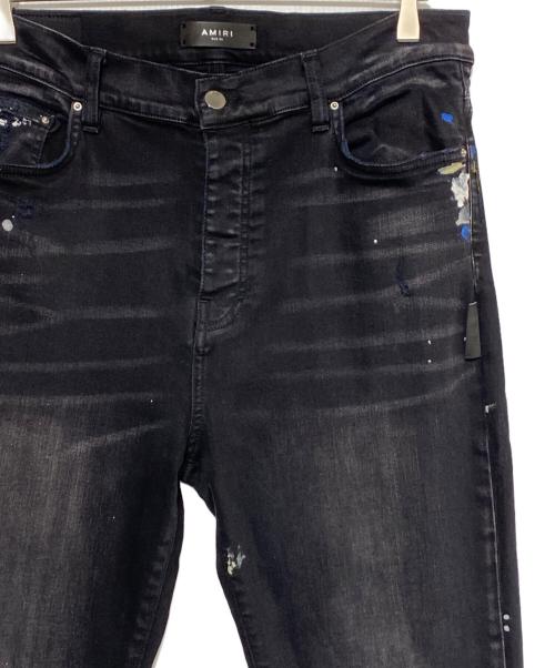 AMIRI（アミリ）AMIRI (アミリ) Paint Splatter Flare Jean ブラック サイズ:Mの古着・服飾アイテム