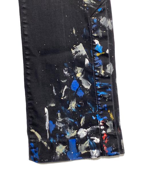 AMIRI（アミリ）AMIRI (アミリ) Paint Splatter Flare Jean ブラック サイズ:Mの古着・服飾アイテム