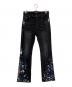 AMIRI（アミリ）の古着「Paint Splatter Flare Jean」｜ブラック