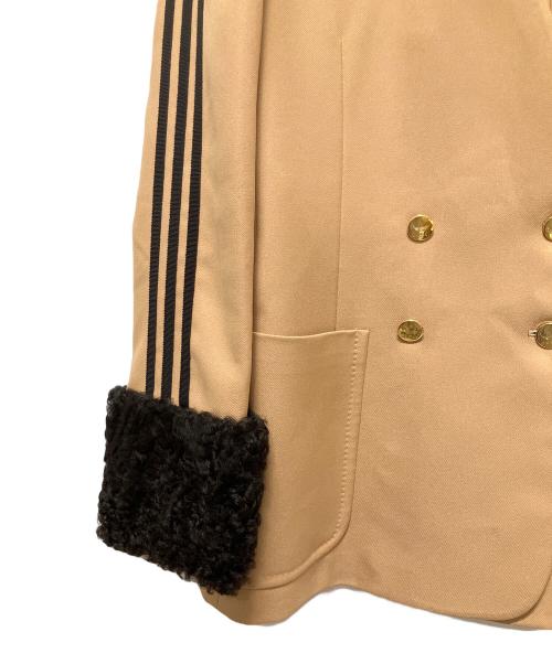 GUCCI（グッチ）GUCCI (グッチ) adidas (アディダス) Tailored Jacket/テーラードジャケット ブラウン×ブラック サイズ:40の古着・服飾アイテム