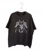 Y's for men×MASSESワイズフォーメン×マシス）の古着「ROUND NECK SHORT SLEEVE T」｜ブラック