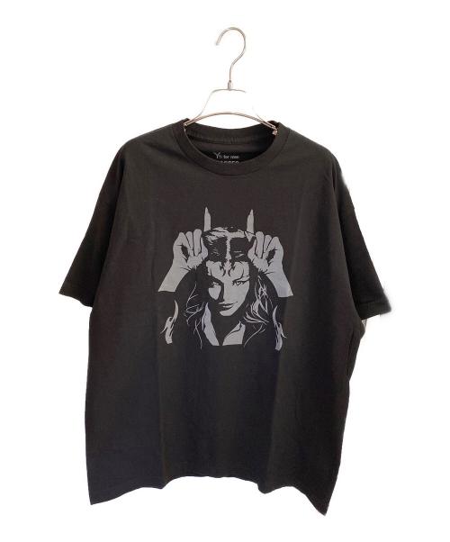 Y's for men（ワイズフォーメン）Y's for men (ワイズフォーメン) MASSES (マシス) ROUND NECK SHORT SLEEVE T ブラック サイズ:ＸＬの古着・服飾アイテム