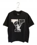 Y's for men×MASSESワイズフォーメン×マシス）の古着「ROUND NECK SHORT SLEEVE T」｜ブラック
