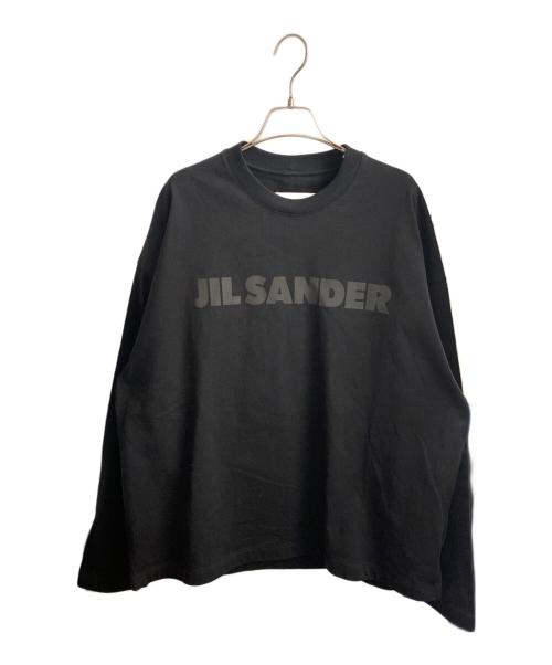 JIL SANDER（ジルサンダー）JIL SANDER (ジルサンダー) ロゴ長袖Tシャツ ブラック サイズ:Lの古着・服飾アイテム