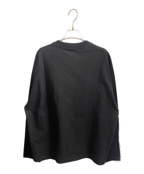 JIL SANDER（ジルサンダー）JIL SANDER (ジルサンダー) ロゴ長袖Tシャツ ブラック サイズ:Lの古着・服飾アイテム
