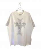 Y's for men×MASSESワイズフォーメン×マシス）の古着「ROUND NECK SHORT SLEEVE T」｜ホワイト