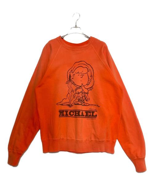 SAINT MICHAEL（セントマイケル）SAINT MICHAEL (セントマイケル) CRW N SWT オレンジ サイズ:XLの古着・服飾アイテム