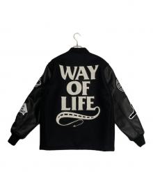 NEIGHBORHOOD×WTAPS×RATS（ネイバーフッド×ダブルタップス×ラッツ）の古着「Melton Combination Jacket」｜ブラック