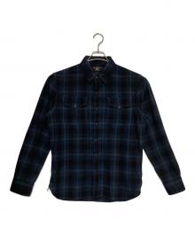 RRL（ダブルアールエル）の古着「チェックシャツ」｜ネイビー