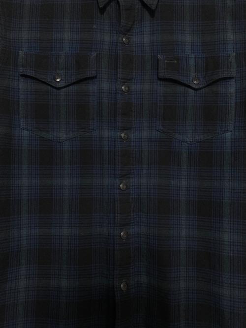 RRL（ダブルアールエル）RRL (ダブルアールエル) チェックシャツ ネイビー サイズ:Mの古着・服飾アイテム