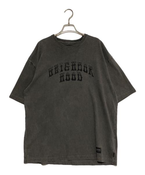 NEIGHBORHOOD（ネイバーフッド）NEIGHBORHOOD (ネイバーフッド) PIGMENT DYED CREWNECK SSピグメントダイ クルーネック ショートスリーブ） グレー サイズ:Lの古着・服飾アイテム
