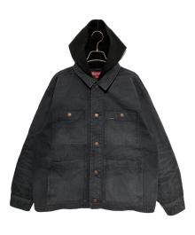 SUPREME（シュプリーム）の古着「Worn Hooded Chore Coat Black」｜ブラック