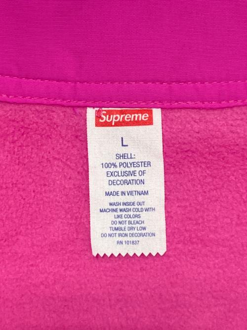 SUPREME（シュプリーム）Supreme (シュプリーム) Polartec Baseball Jersey ピンク サイズ:Lの古着・服飾アイテム