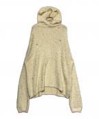 KAMIYAカミヤ）の古着「Brushed Knit Hoodie」｜アイボリー