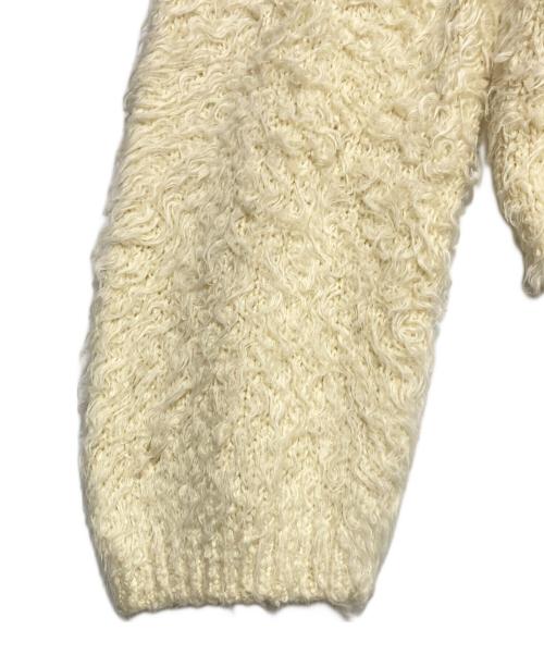 KAMIYA（カミヤ）KAMIYA (カミヤ) Brushed Knit Hoodie アイボリー サイズ:Mの古着・服飾アイテム