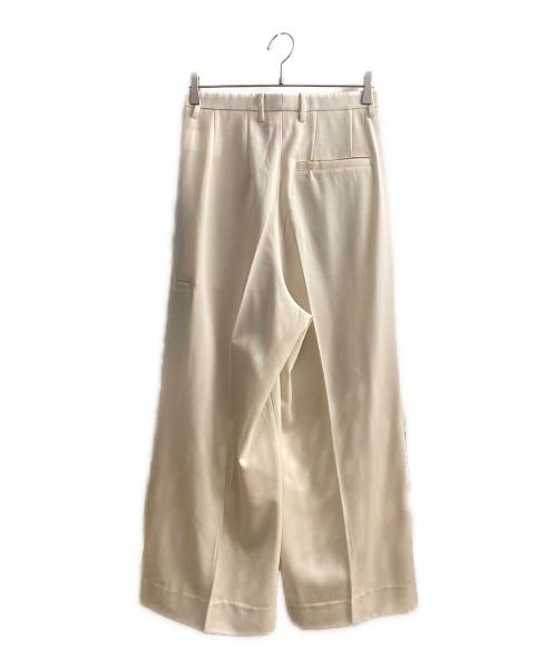 masu（エムエーエスユー）masu (エムエーエスユー) 25AW TUCKED WIDE TROUSERS アイボリー サイズ:44の古着・服飾アイテム