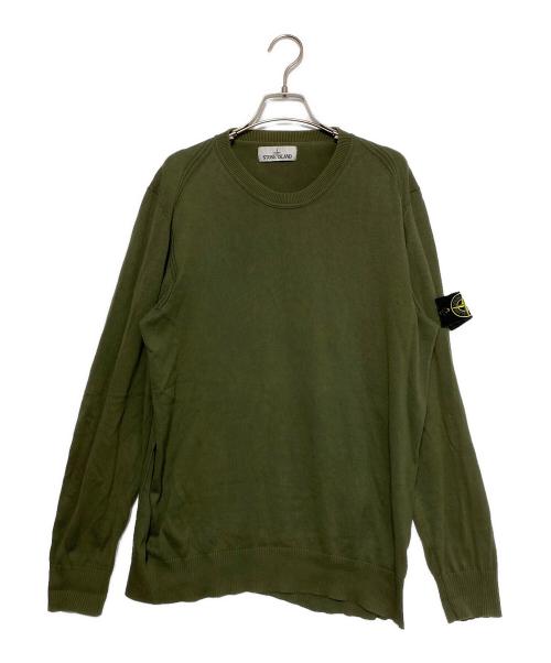 STONE ISLAND（ストーンアイランド）STONE ISLAND (ストーンアイランド) Warpen Sweater オリーブ サイズ:XLの古着・服飾アイテム