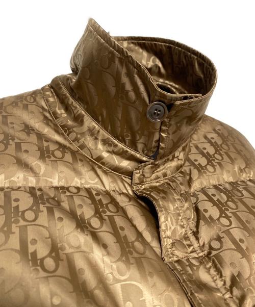 Christian Dior（クリスチャン ディオール）Christian Dior (クリスチャン ディオール) オブリーク総柄ダウンジャケット カーキ サイズ:50の古着・服飾アイテム