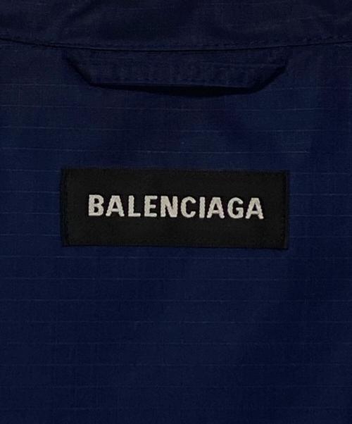 BALENCIAGA（バレンシアガ）BALENCIAGA (バレンシアガ) リップストップトラックブルゾン ブルー×レッド サイズ:44の古着・服飾アイテム