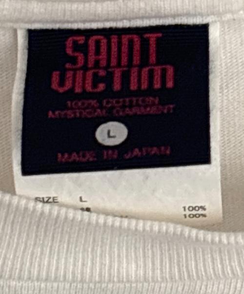 SAINT MICHAEL（セントマイケル）SAINT MICHAEL (セントマイケル) EV SS TEE / SHINJI ホワイト サイズ:Lの古着・服飾アイテム