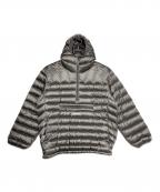 SUPREMEシュプリーム）の古着「Micro Down Half Zip Hooded Pullover」｜シルバー