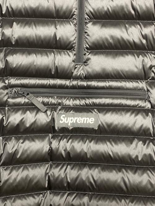 SUPREME（シュプリーム）SUPREME (シュプリーム) Micro Down Half Zip Hooded Pullover シルバー サイズ:XLの古着・服飾アイテム