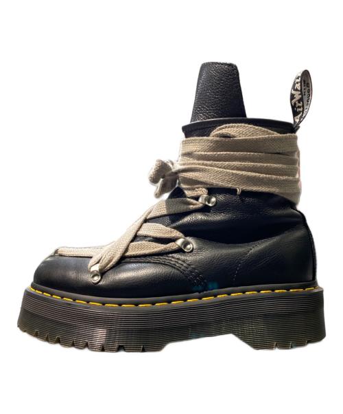 RICK OWENS（リックオウエンス）RICK OWENS (リックオウエンス) Dr.Martens (ドクターマーチン) 1460 QUAD PENT BOOT ブラック サイズ:UK8の古着・服飾アイテム