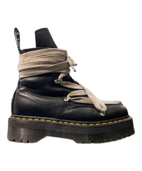 RICK OWENS（リックオウエンス）RICK OWENS (リックオウエンス) Dr.Martens (ドクターマーチン) 1460 QUAD PENT BOOT ブラック サイズ:UK8の古着・服飾アイテム