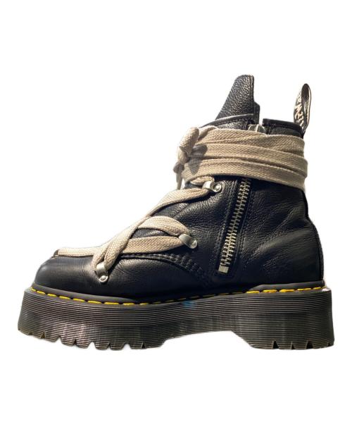 RICK OWENS（リックオウエンス）RICK OWENS (リックオウエンス) Dr.Martens (ドクターマーチン) 1460 QUAD PENT BOOT ブラック サイズ:UK8の古着・服飾アイテム