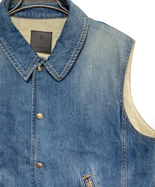 GIVENCHY（ジバンシィ）GIVENCHY (ジバンシィ) Denim Sleeveless Jacket インディゴ サイズ:XLの古着・服飾アイテム