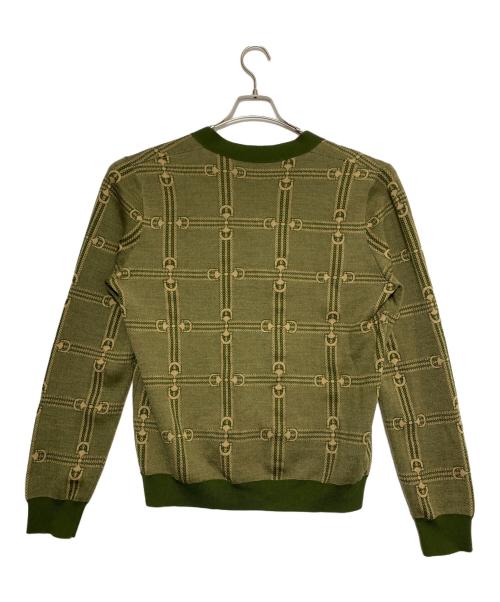 GUCCI（グッチ）GUCCI (グッチ) Horsebit Jacquard Knit Cardigan 
