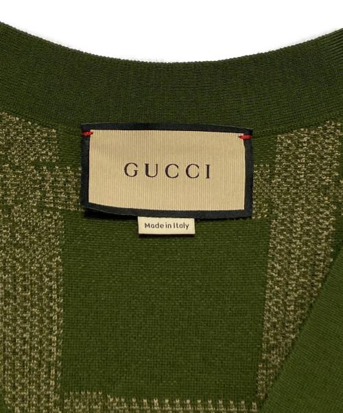 GUCCI（グッチ）GUCCI (グッチ) Horsebit Jacquard Knit Cardigan 