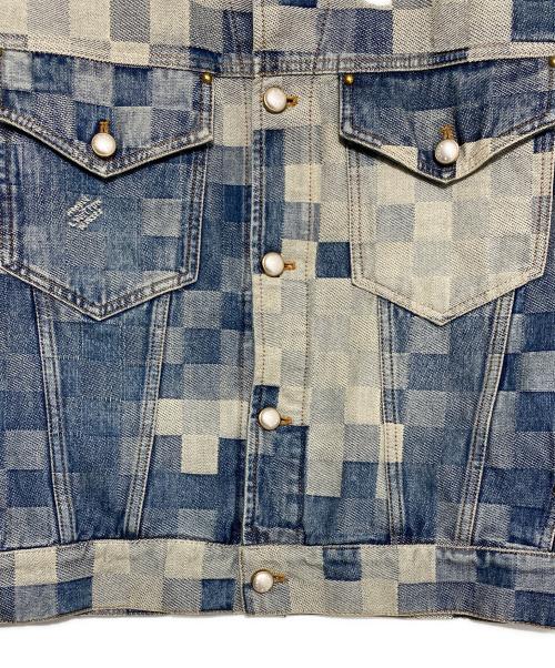 LOUIS VUITTON（ルイ ヴィトン）LOUIS VUITTON (ルイ ヴィトン) Damouflage denim jacket  インディゴ サイズ:48の古着・服飾アイテム
