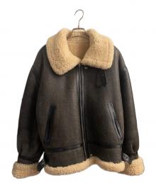 Saint Laurent Paris（サンローランパリ）の古着「Mouton B-3 Jacket」｜ブラウン