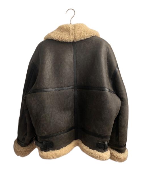 Saint Laurent Paris（サンローランパリ）Saint Laurent Paris (サンローランパリ) Mouton B-3 Jacket ブラウン サイズ:50の古着・服飾アイテム