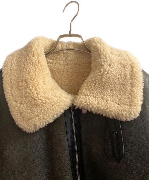 Saint Laurent Paris（サンローランパリ）Saint Laurent Paris (サンローランパリ) Mouton B-3 Jacket ブラウン サイズ:50の古着・服飾アイテム
