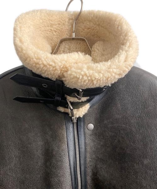 Saint Laurent Paris（サンローランパリ）Saint Laurent Paris (サンローランパリ) Mouton B-3 Jacket ブラウン サイズ:50の古着・服飾アイテム