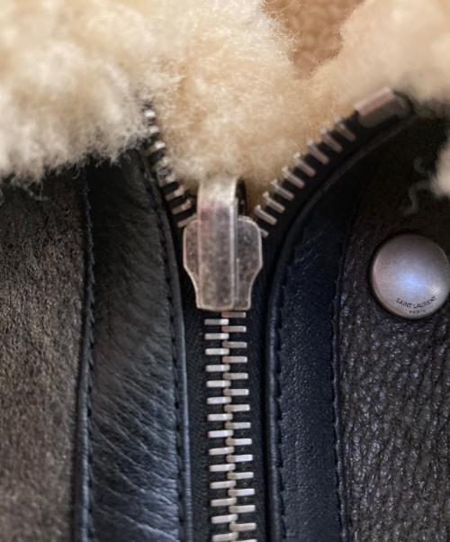Saint Laurent Paris（サンローランパリ）Saint Laurent Paris (サンローランパリ) Mouton B-3 Jacket ブラウン サイズ:50の古着・服飾アイテム