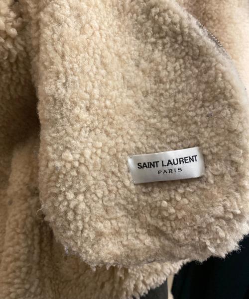 Saint Laurent Paris（サンローランパリ）Saint Laurent Paris (サンローランパリ) Mouton B-3 Jacket ブラウン サイズ:50の古着・服飾アイテム