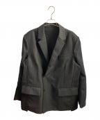 sacaiサカイ）の古着「24AW Chalk Stripe x Rip Stop Jacket」｜グレー