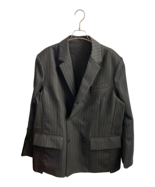 sacai（サカイ）sacai (サカイ) 24AW Chalk Stripe x Rip Stop Jacket グレー サイズ:3の古着・服飾アイテム