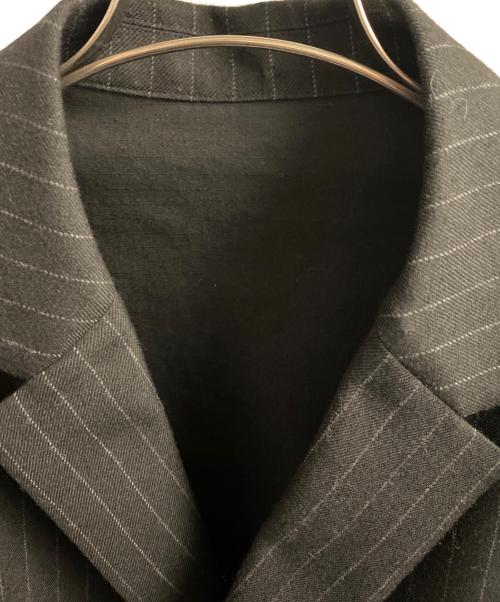 sacai（サカイ）sacai (サカイ) 24AW Chalk Stripe x Rip Stop Jacket グレー サイズ:3の古着・服飾アイテム