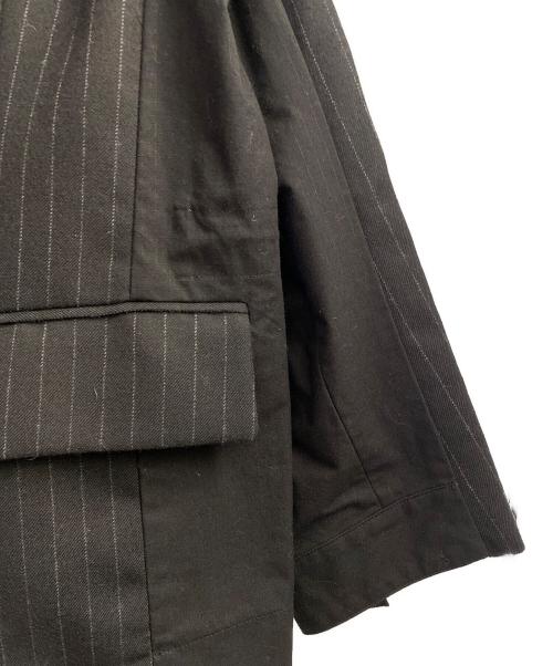 sacai（サカイ）sacai (サカイ) 24AW Chalk Stripe x Rip Stop Jacket グレー サイズ:3の古着・服飾アイテム