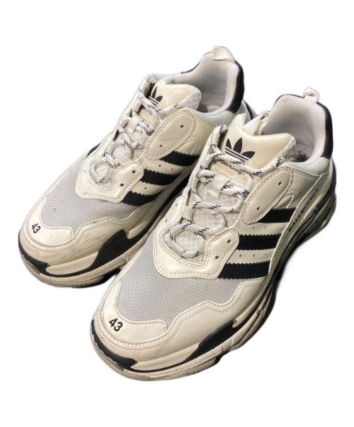 BALENCIAGA（バレンシアガ）BALENCIAGA (バレンシアガ) adidas (アディダス) Triple S ブラック×ホワイト サイズ:28.5の古着・服飾アイテム