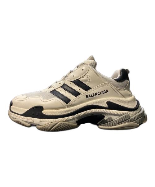 BALENCIAGA（バレンシアガ）BALENCIAGA (バレンシアガ) adidas (アディダス) Triple S ブラック×ホワイト サイズ:28.5の古着・服飾アイテム