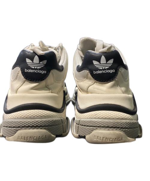 BALENCIAGA（バレンシアガ）BALENCIAGA (バレンシアガ) adidas (アディダス) Triple S ブラック×ホワイト サイズ:28.5の古着・服飾アイテム