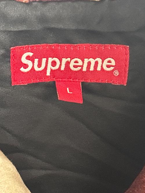 SUPREME（シュプリーム）Supreme (シュプリーム) Velvet Chore Coat ホワイト×ブラウン サイズ:Lの古着・服飾アイテム