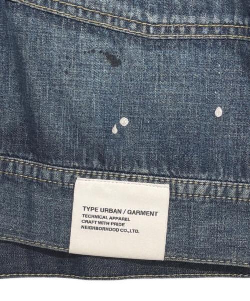 NEIGHBORHOOD（ネイバーフッド）NEIGHBORHOOD (ネイバーフッド) WASHED LIGHTWEIGHT DENIM JACKET スカイブルー サイズ:Lの古着・服飾アイテム