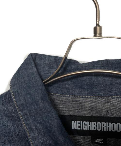 NEIGHBORHOOD（ネイバーフッド）NEIGHBORHOOD (ネイバーフッド) WASHED LIGHTWEIGHT DENIM JACKET スカイブルー サイズ:Lの古着・服飾アイテム