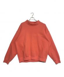 FOG ESSENTIALS（フィアオブゴッド エッセンシャル）の古着「モックネックロゴスウェット」｜オレンジ